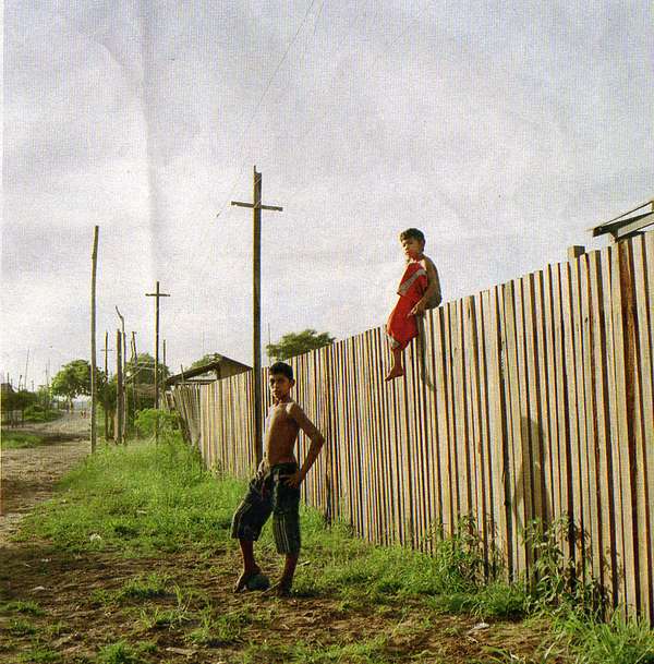 A recently erected shanty town on the outskirts of Santarem, home to large numbers of people displaced by the soya plantations.