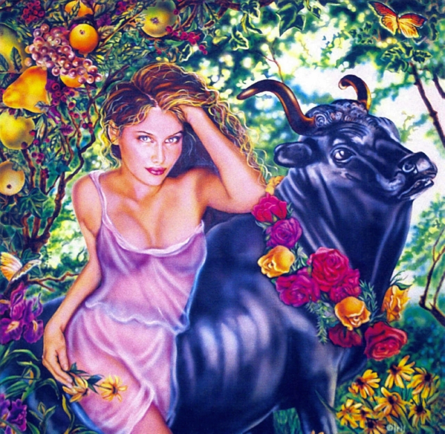 Lisa Iris painting--Taurus