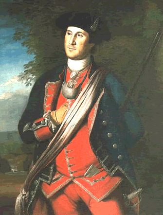 Η πιο παλιά πορτρέτο της Ουάσιγκτον, ζωγραφισμένο το 1772 από τον Charles Willson Peale, δείχνει Ουάσιγκτον στολή συνταγματάρχη του σύνταγμα της Βιρτζίνια