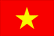 The flag of Vietnam - a yellow, five-pointed star in a red field