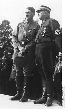 Röhm with Hitler, August 1933