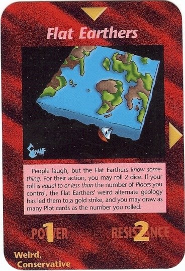 Spielkarte Flat Earthers