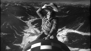 Slim Pickens in Dr. Strangelove, the movie