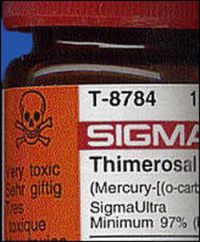 Thimerosal (mercury) vaccine poison, the main cause of autism until MMR.  And they are pushing this on pregnant women with flu vaccines, you can't keep a good psychopath down ;0)